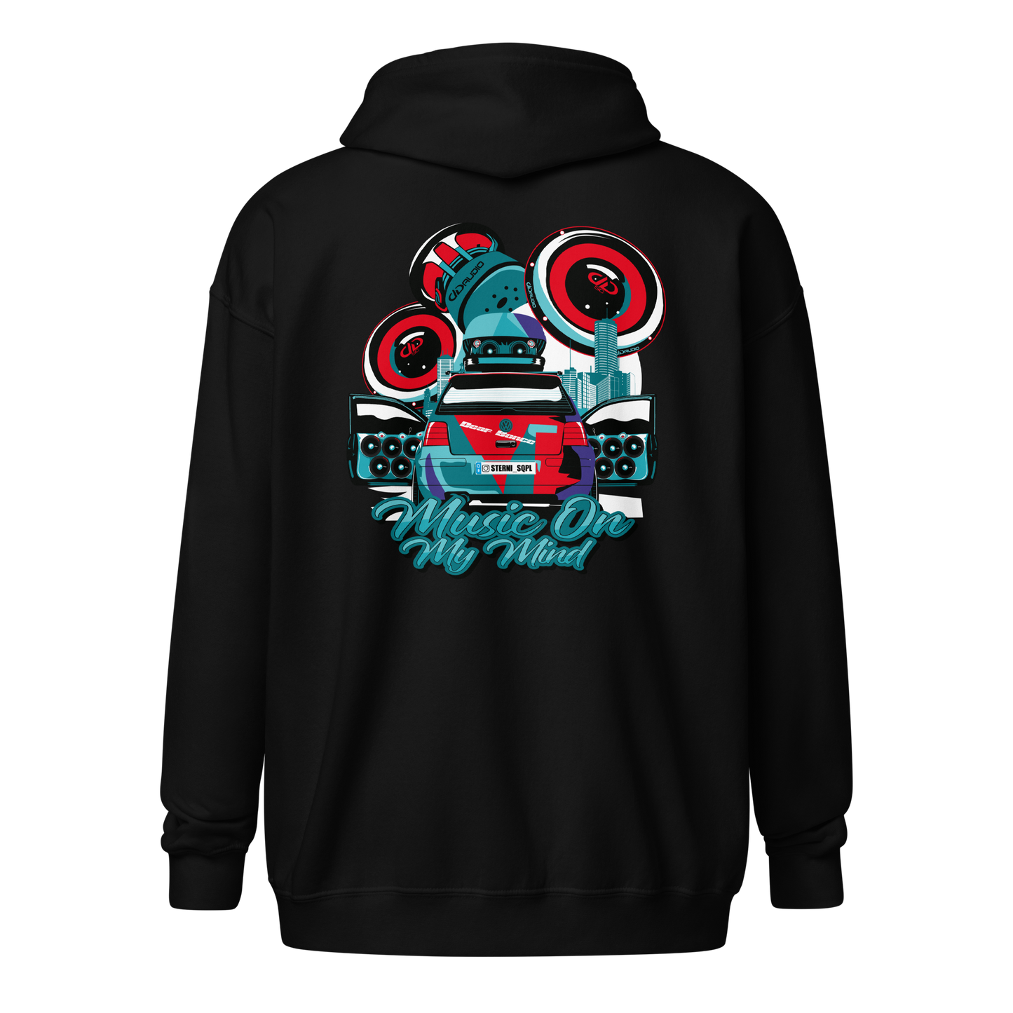 Unisex Zip Hoodie Sterni_SQPL Design 1