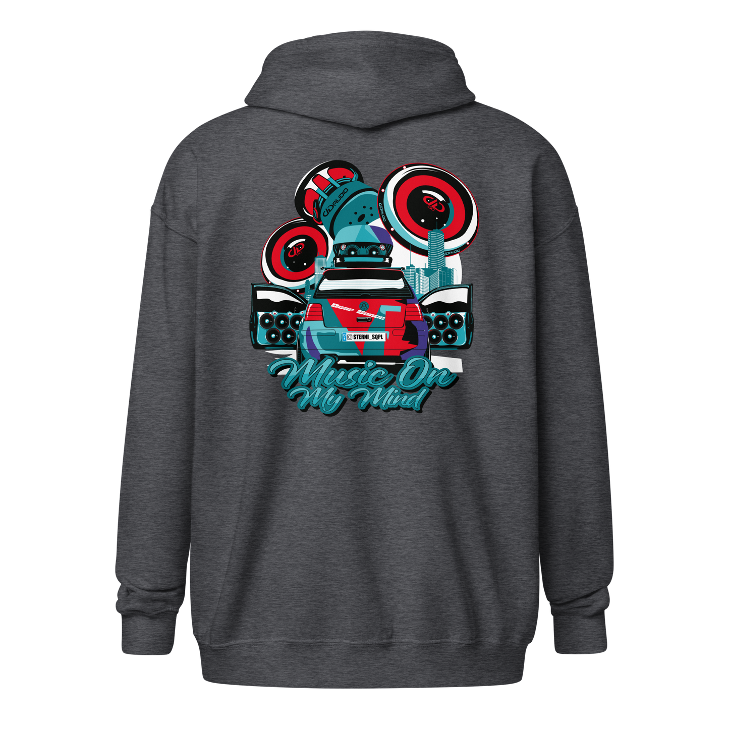 Unisex Zip Hoodie Sterni_SQPL Design 1