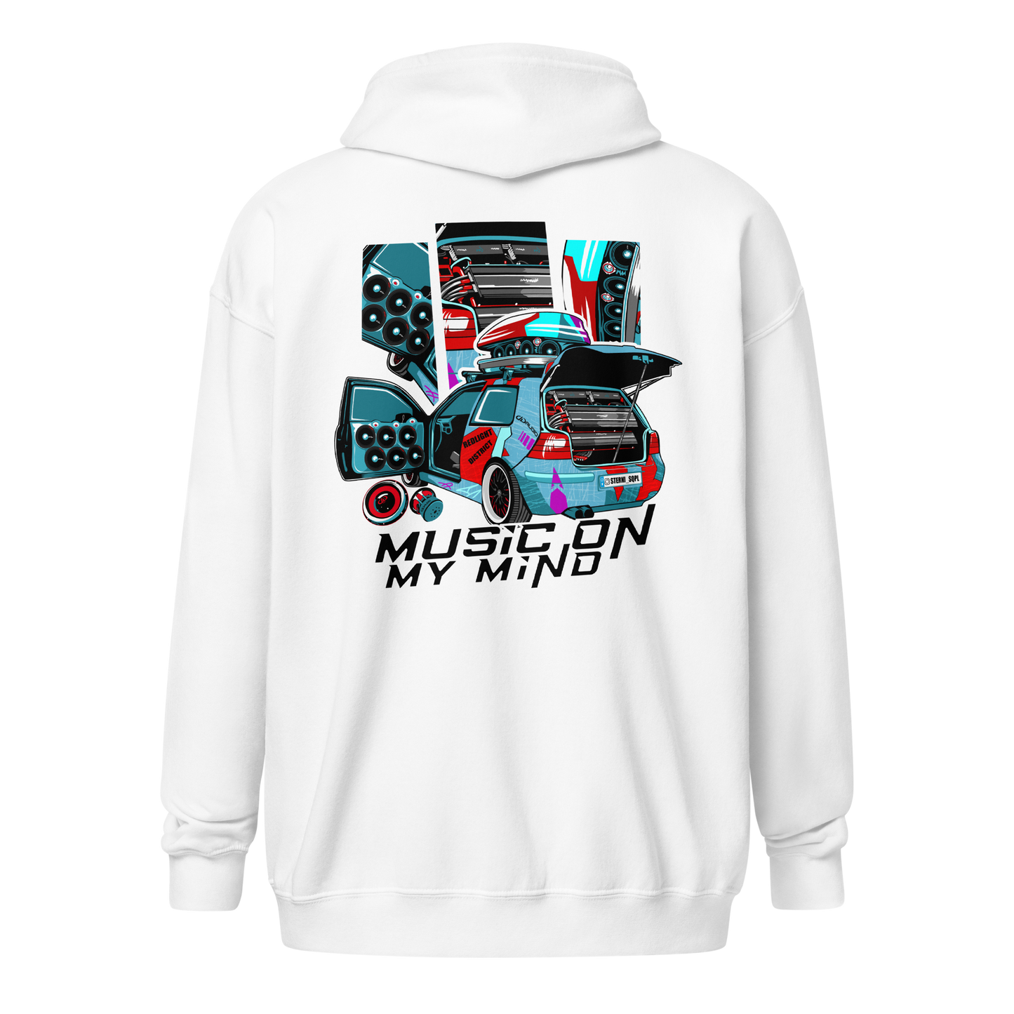 Unisex  Zip Hoodie Sterni_SQPL Design 2